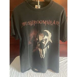 MUSHROOMHEAD metal band t shirt size L with imperfection !! (SEE PHOTOS)